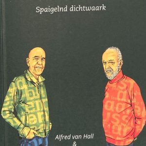 Voorkant boek met twee getekende mannen in beeld