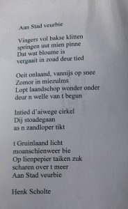 Gedicht Aan stad Veurbie
