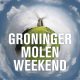 Een klein wereldbolletje met daarop een molen.